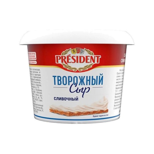 PRESIDENT СЫР ТВОРОЖНЫЙ СЛИВОЧНЫЙ 56% 140Г