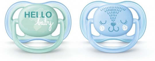  OПустышка силиконовая Philips Avent Ultra Air с рисунком, для мальчиков