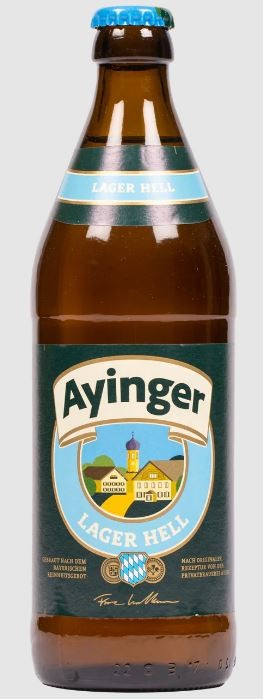 ПИВО AYINGER HELL 4,9% 0,5 Л СТ/БУТ.