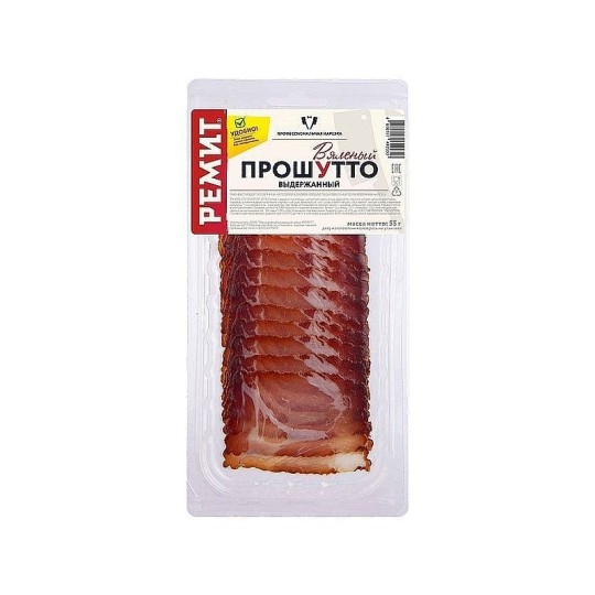 НАРЕЗКА РЕМИТ ОКОРОК ПРОШУТТО С/В В/У 55ГР