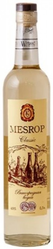 Спиртной напиток Mesrop classic из виноградных выжимок 0,5 л