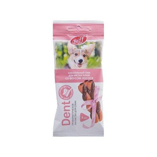 ЖЕВАТЕЛЬН СНЕК DENT TITBIT СО ВК ЛОСОСЯ Д/СОБАК МЕЛКИХ ПОРОД 16ШТ
