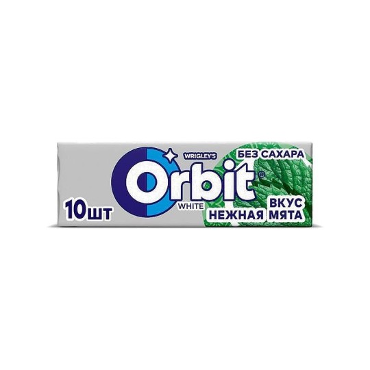 Orbit® "White Нежная мята" XXL, жевательная резинка без сахара, 20.4г