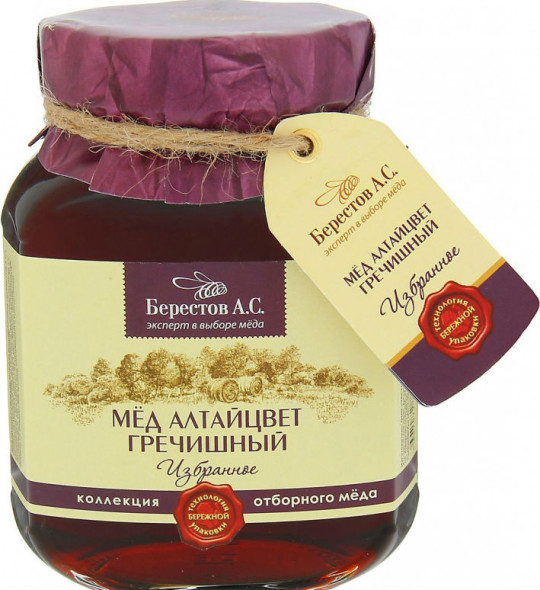 Мёд  "Берестов А.С." Алтайцвет гречишный 500 г