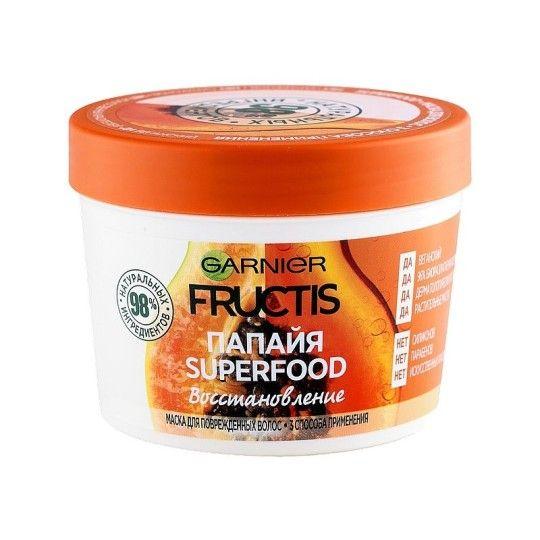 Маска Garnier Fructis суперфуд папайя восстановление для поврежденных волос 390 мл