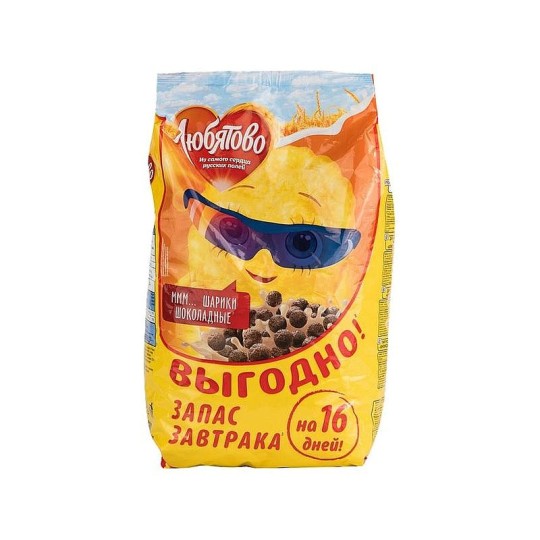 Готовый завтрак Любятово шарики шоколадные 500 г