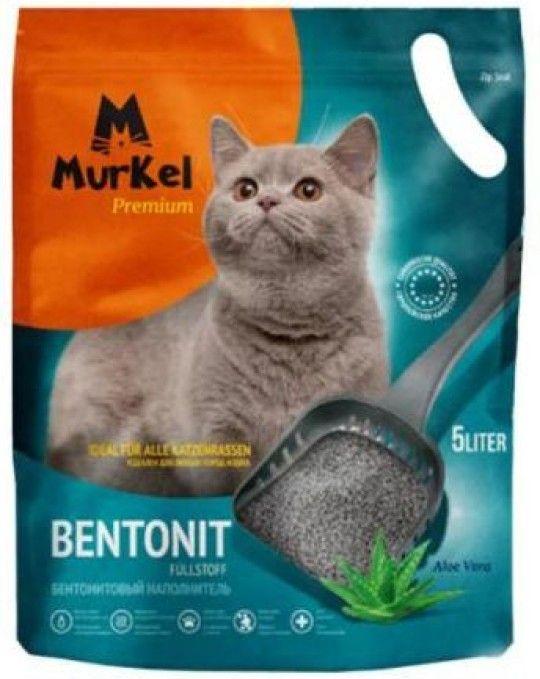 Наполнитель для кошачьего туалета Murkel бентонитовый алоэ вера 5 л