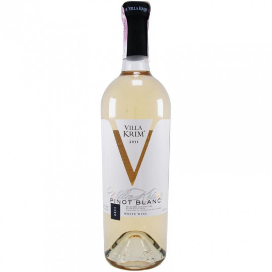 Вино Villa Krim Pinot Blanc бел.сух., 9,5-14% 0,75/12