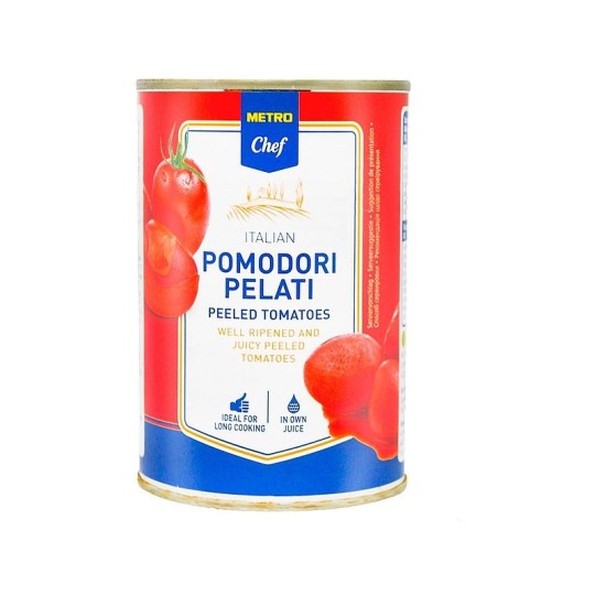 400Г РЕЗАНЫЕ ТОМАТЫ METRO CHEF