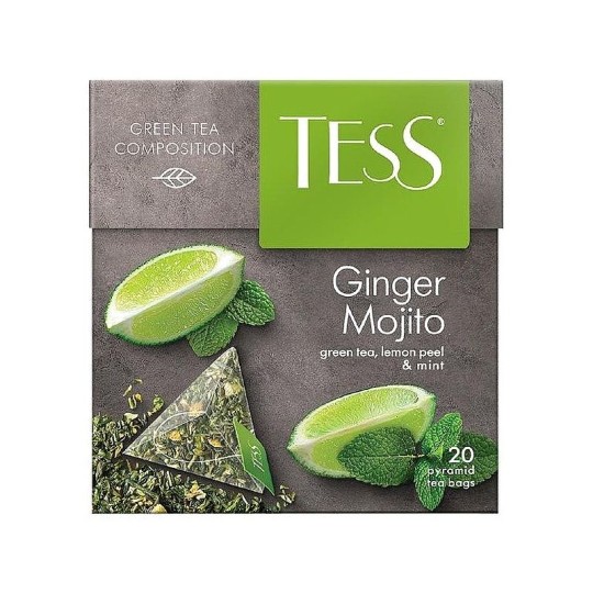  TESS | Чай зеленый "GINGER MOJITO"  20X1,8 Г