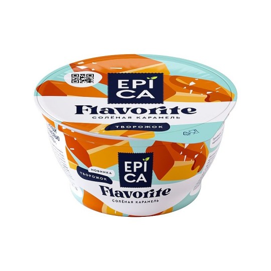 Десерт Творожный Epica Flavorite Солёная Карамель 7,6% 130 г