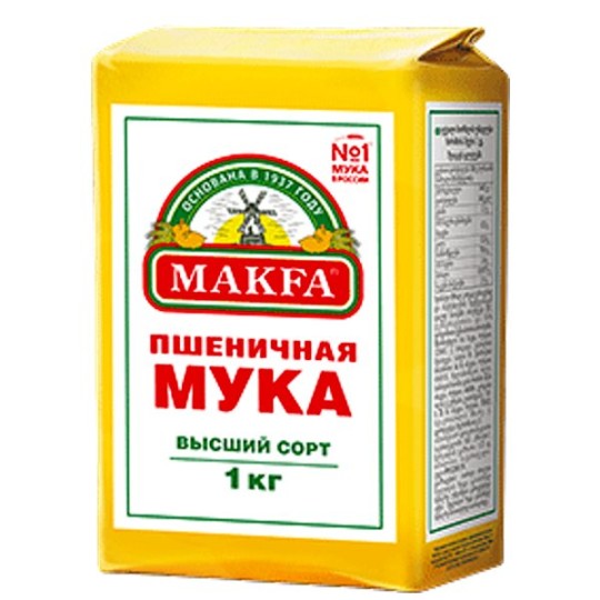 MAKFA| Мука пшеничная высший сорт, 1кг