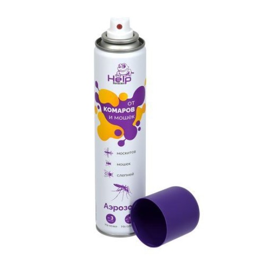HELP АЭРОЗОЛЬ ОТ КОМАРОВ И МОШЕК СИРЕНЬ РЕПЕЛЛЕНТНЫЙ 200МЛ /24