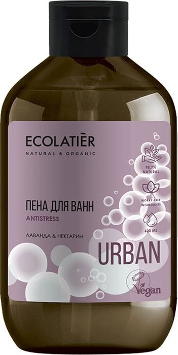 Пена для ванн Ecolatier лаванда и нектарин 600 мл