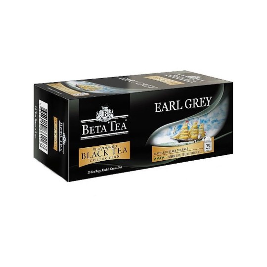 BETA TEA| чай черный "EARL GREY" 25 пакетиков