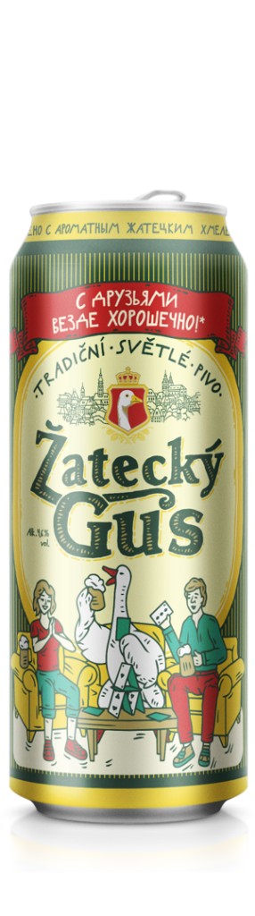 Пиво ZATECKY GUS светлое 0,45Л