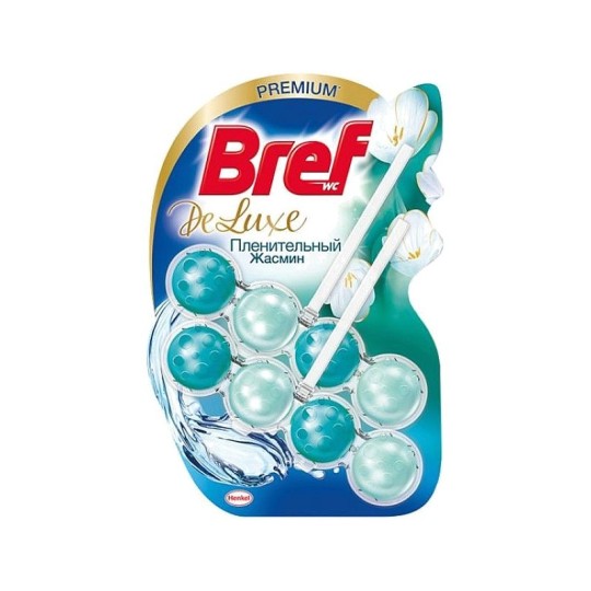 Блок для туалета Bref Deluxe пленительный жасмин 2*50 г