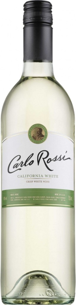 Вино Carlo Rossi белое полусухое California White 9,5% 0,75л (США)