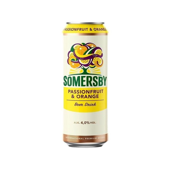 Пивной напиток Somersby Passion fruit & Orange 4% 0,43 л