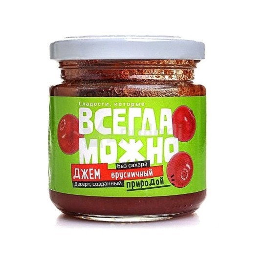 ДЖЕМ ВСЕГДА МОЖНО С/Б БРУСНИКА 200Г/6ШТ