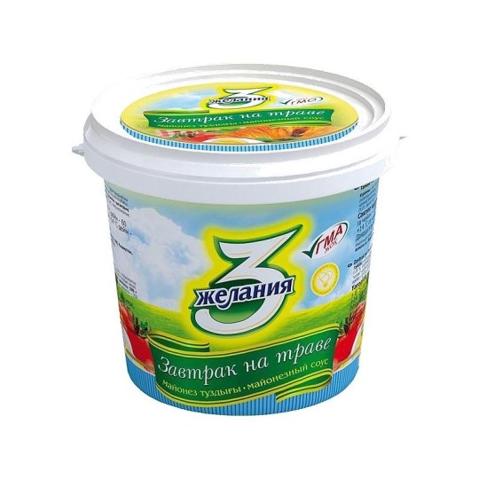 "3 Желания" Майонез "Завтрак на траве", "3 желания" 25%, 800 гр. ведро.
