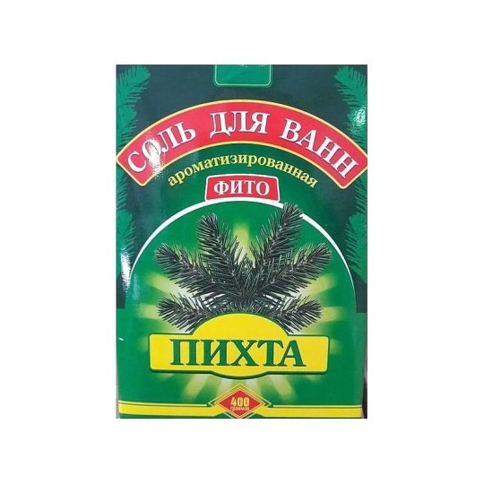 Соль для ванн ароматизированная Фито  "Пихта" 400 гр картонная пачка
