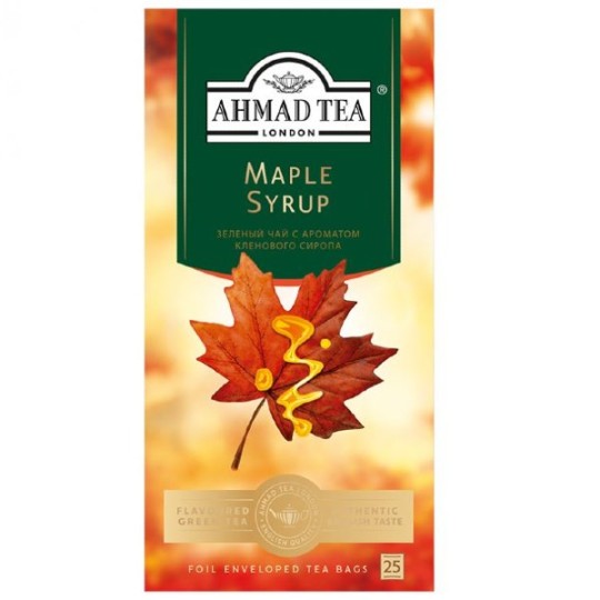  AHMAD TEA|чай зеленый кленовый сироп 25 пакетиков