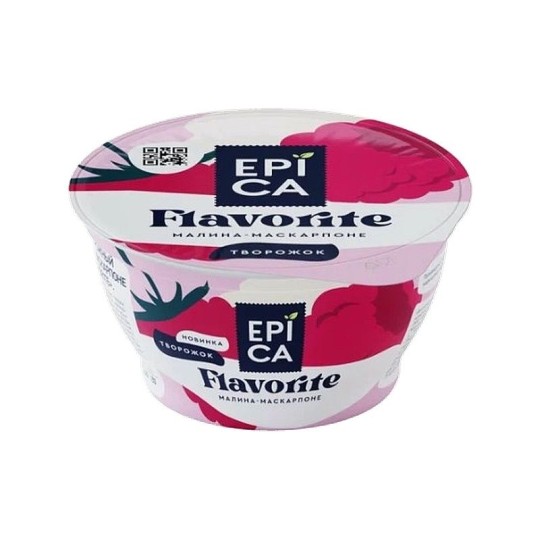 ДЕСЕРТ ТВОРОЖНЫЙ EPICA FLAVORITE МАЛИНА-МАСКАРПОНЕ 7,7% 130ГР