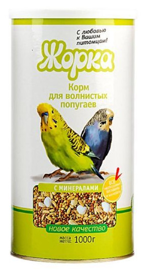 Корм для волнистых попугаев Жорка 1000г