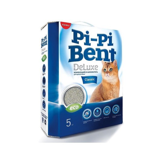 Комкующийся наполнитель Pi Pi Bent deluxe, 5 кг