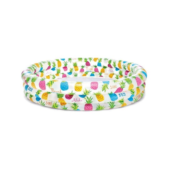 БАССЕЙН НАДУВНОЙ АНАНАСЫ ОТ 2 ЛЕТ 132Х28СМ 59431NP 695736