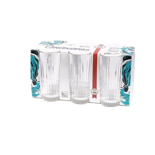 НАБОР СТАКАНОВ ВЫСОКИЙ ОТРАЖЕНИЕ 230МЛ 6ШТ КОР