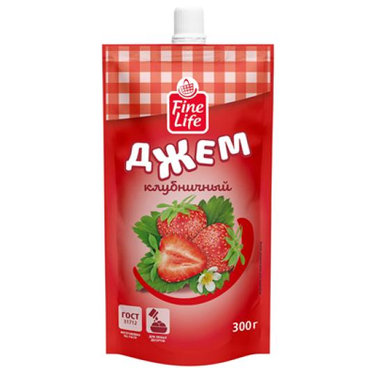 FINE LIFE Джем клубничный 300г
