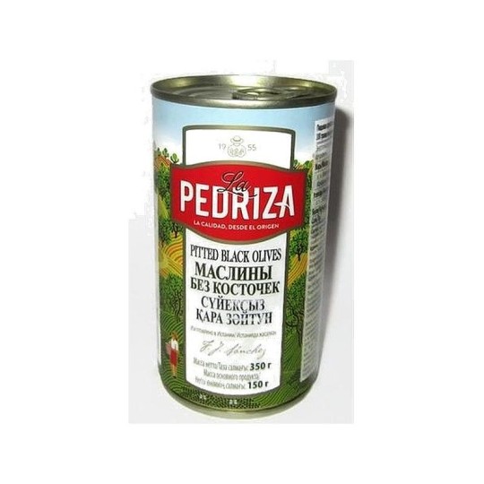 Маслины без косточки черные La Pedriza 350 гр.