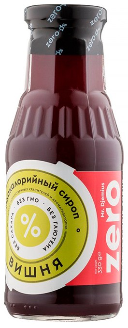 Сироп низкокалорийный Mr.Djemius ZERO вишня 330 г
