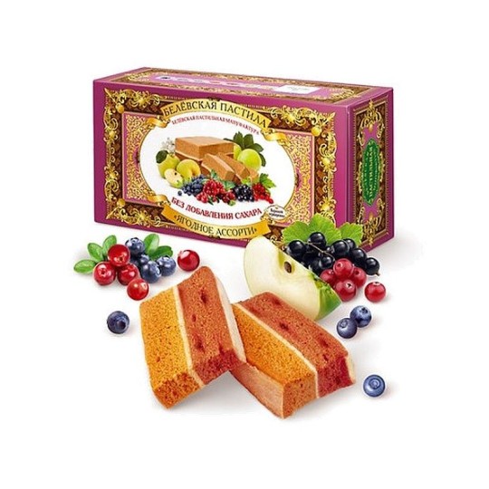 ПАСТИЛА БЕЛЕВСКАЯ ЯГОДНОЕ АССОРТИ БЕЗ САХАРА 26*100ГР
