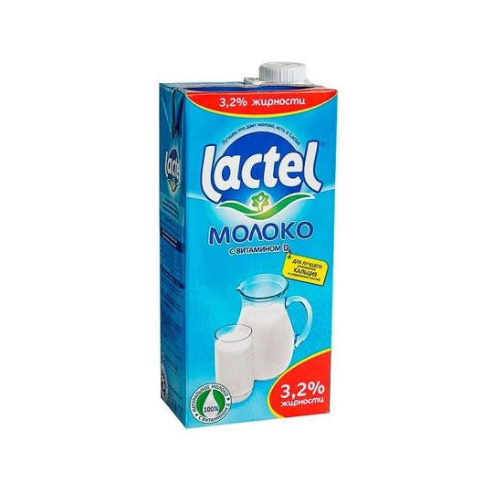 Молоко "Lactel" 3,2% 1л