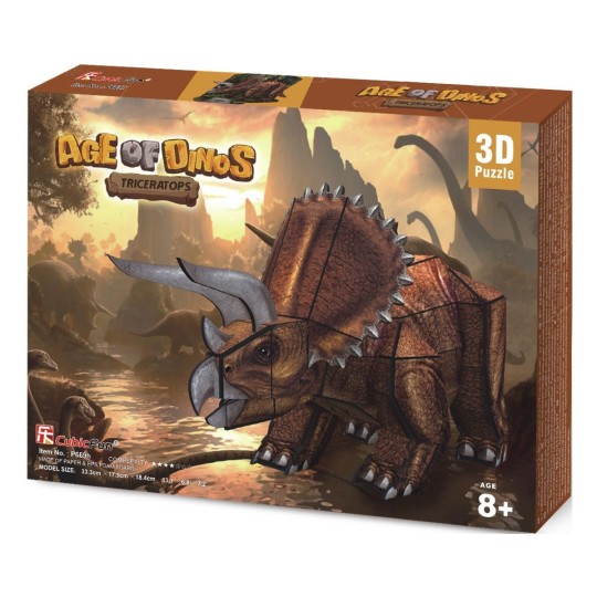 3D-пазл CubicFun Трицератопс, 41 элемент, 8+