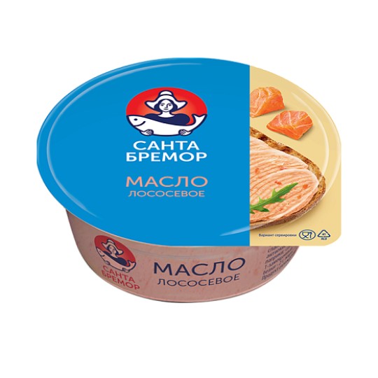 МАСЛО САНТА БРЕМОР ЛОСОСЕВОЕ БУТЕРБРОДНОЕ 100ГР
