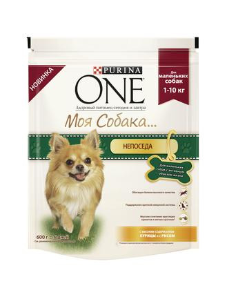 Корм PURINA ONE Моя собака непоседа, 600г