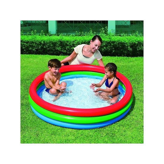 БАССЕЙН НАДУВНОЙ BESTWAY С НАДУВНЫМ ДНОМ 211Л 152*30СМ 51103