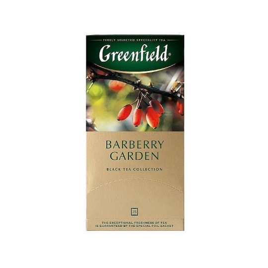 GREENFIELD| чай пакетированный "BARBERRY GARDEN" 25 пакетиков 