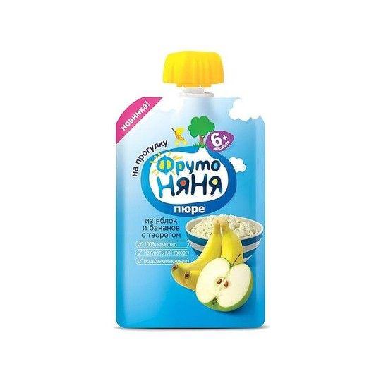90Г ПЮРЕ ЯБЛ/БАНАН/ТВОРОГ ФН