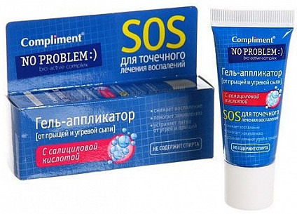 Гель-аппликатор от прыщей Compliment No Problem с салициловой кислотой 25 мл