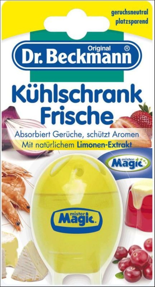 Dr.Beckmann Поглотитель запахов для холодильника в форме яйца, лимон, 40 гр.