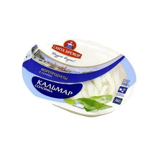 Кальмар соломка Санта Бремор В заливке 200Г
