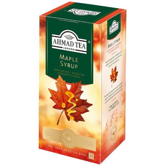  AHMAD TEA|чай зеленый кленовый сироп 25 пакетиков