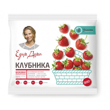 Клубника Едим дома "Планета витаминов", 300 гр