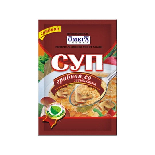 Суп "Грибной со звездочками" Омега специи, 60 гр