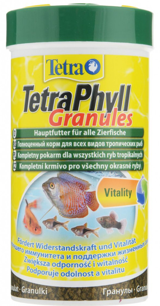 Корм для здоровых и ярких рыб Tetra Phyll Granules 250мл